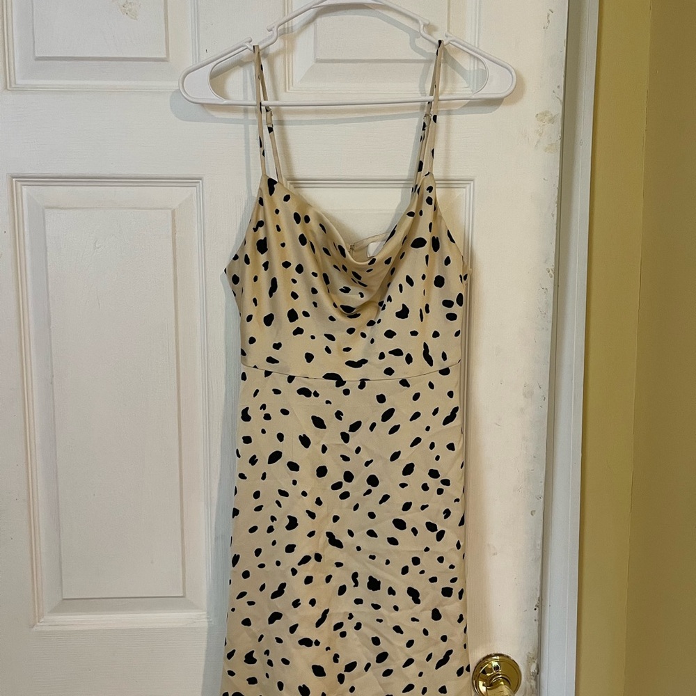 Astr Women's Mini Dress - Tan and Black Animal Print